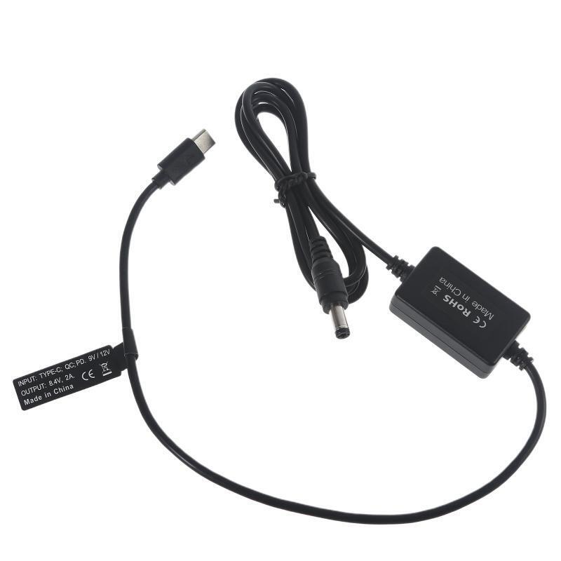 USB Type C 9V 12V 15V PD to 8.4V 5.5x2.1mm Power Supply Cable