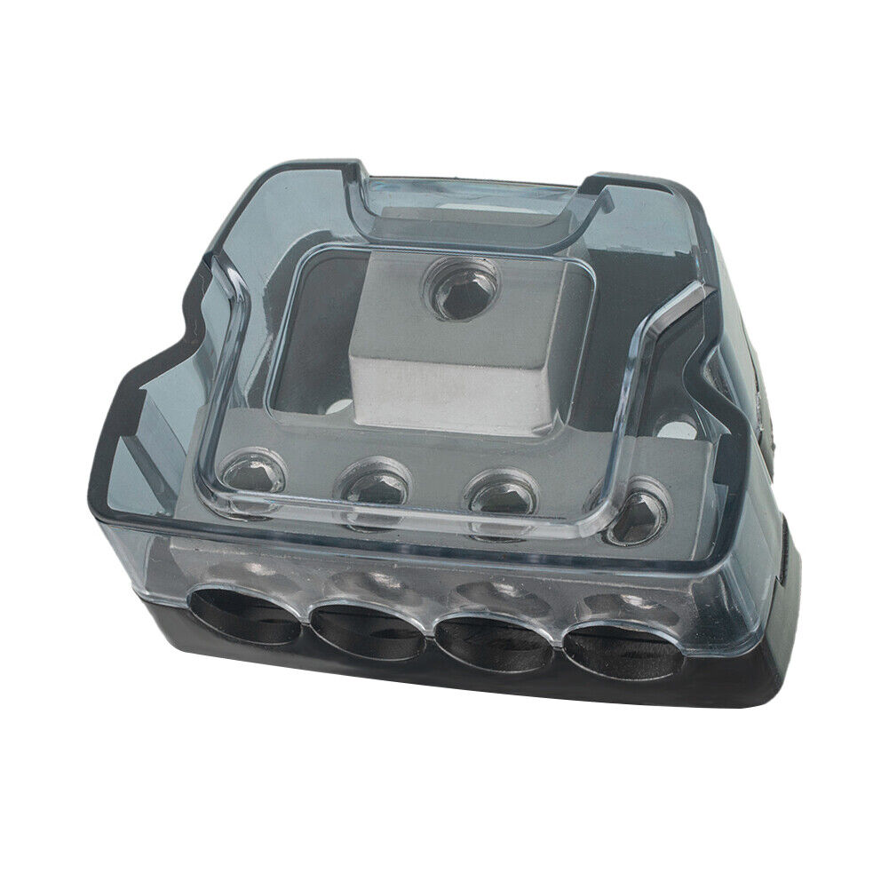 4 Way Power Distribution Block 0GA in to 4GA Out for Car Audio Stereo Amp