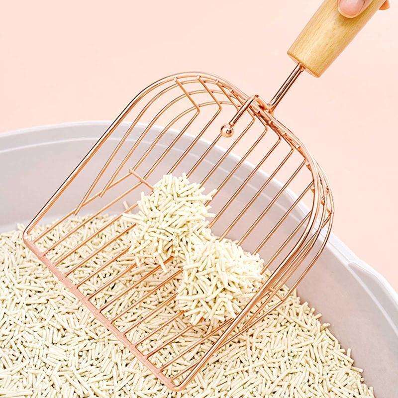 Large Cat Litter Scoop Stainless Steel Deep Shovel Durable Litter Box Cleaner