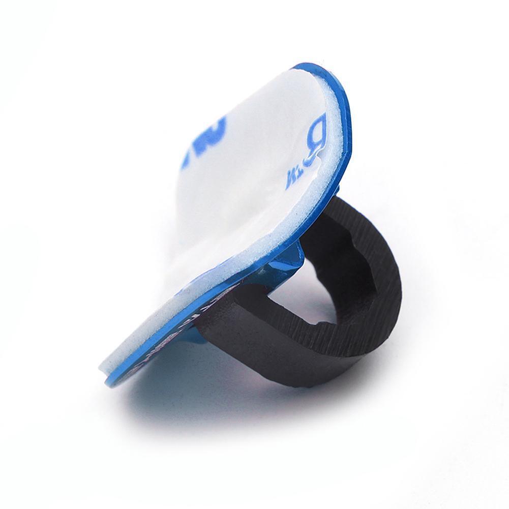 5pcs Bike Brake Cable Guide Clips Aluminium Alloy C Buckles Clamp (Blue)