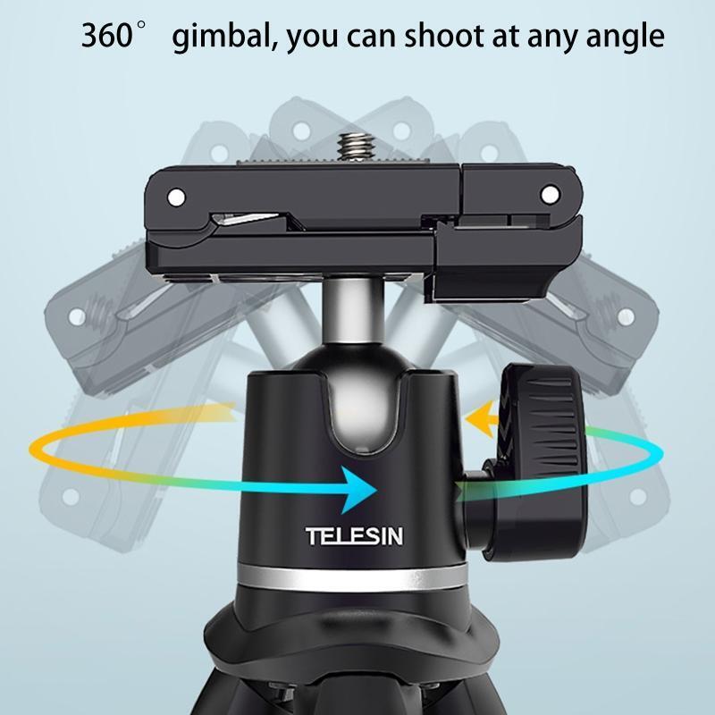 Flexible Phone Tripod for Smartphone DSLR Action Cameras 360° Rotation Ball Head
