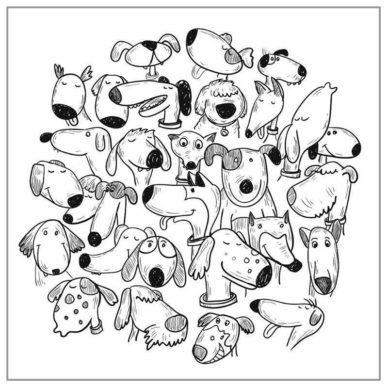 Funny Dogs Background DIY Silicone Clear Stamp Seal Scrapbook Embossing Album