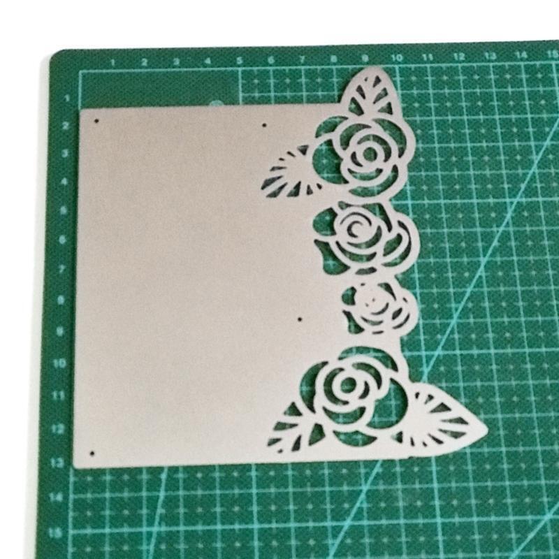 Valentines Day Rose Card Metal Cutting Dies Stencil DIY Scrapbook Album Template