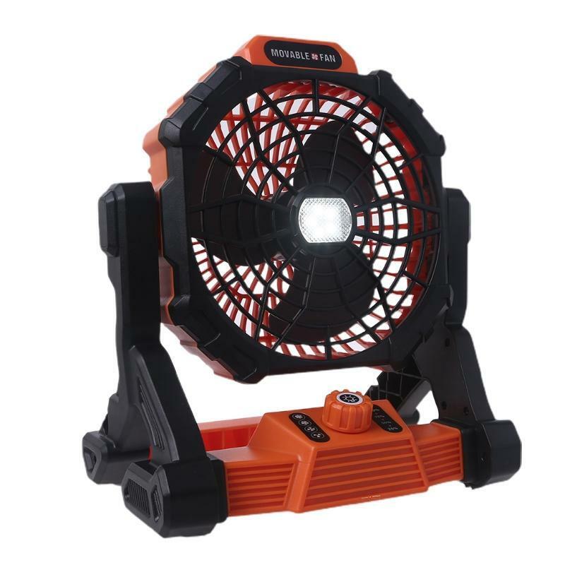 Desk Fan LED Outdoor Camping Fan Tent Lantern 7800mAh USB Rechargeable Cool Fan