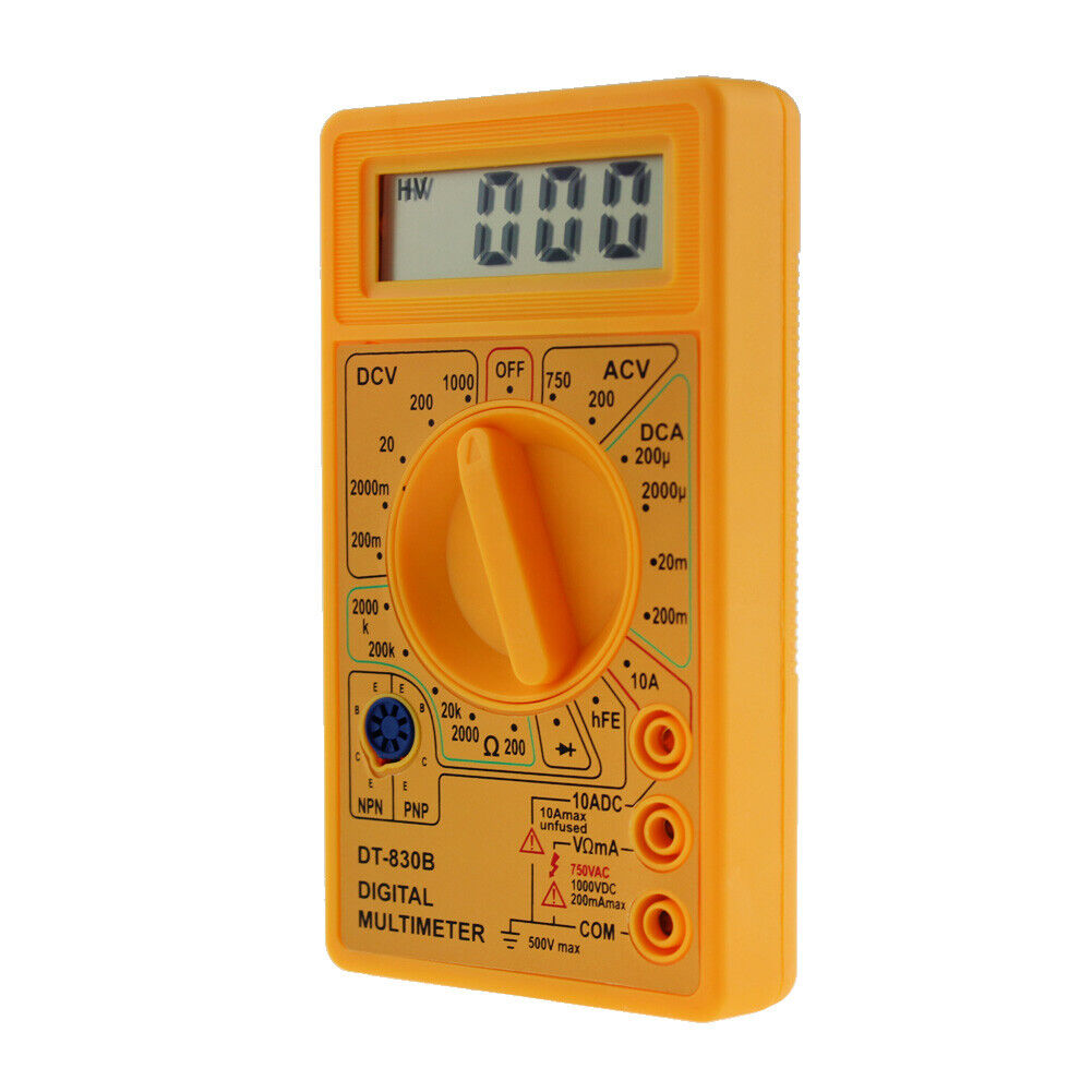 DT-830B LCD Digital Multimeter AC/DC 750/1000V Amp Volt Ohm Tester Meter