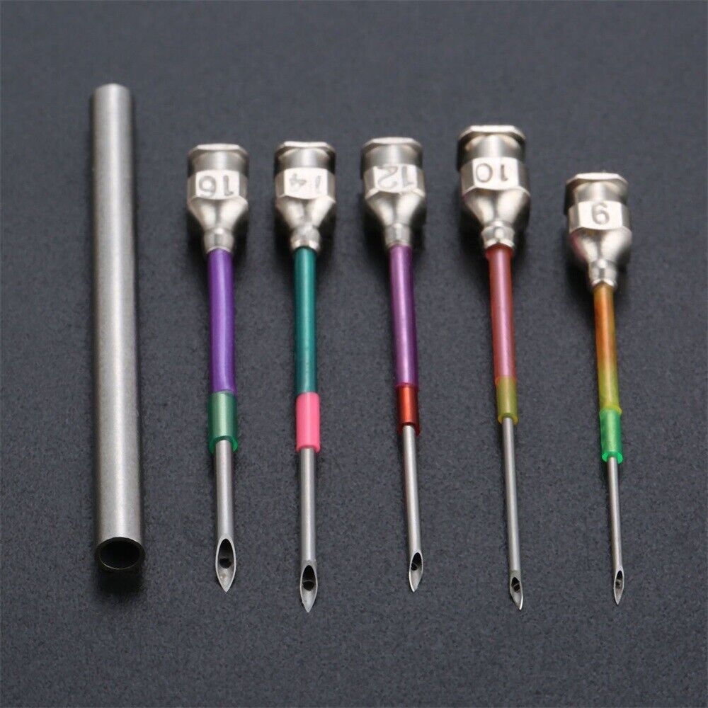 5Pcs 5 Sizes Home Sewing Tool Hand Embroidery Poked Needles 5cm with Rod 5.5cm