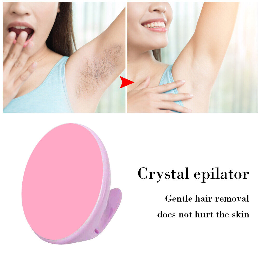 Crystal Physical Hair Removal Painless Epilator Body Depilation (Purple)