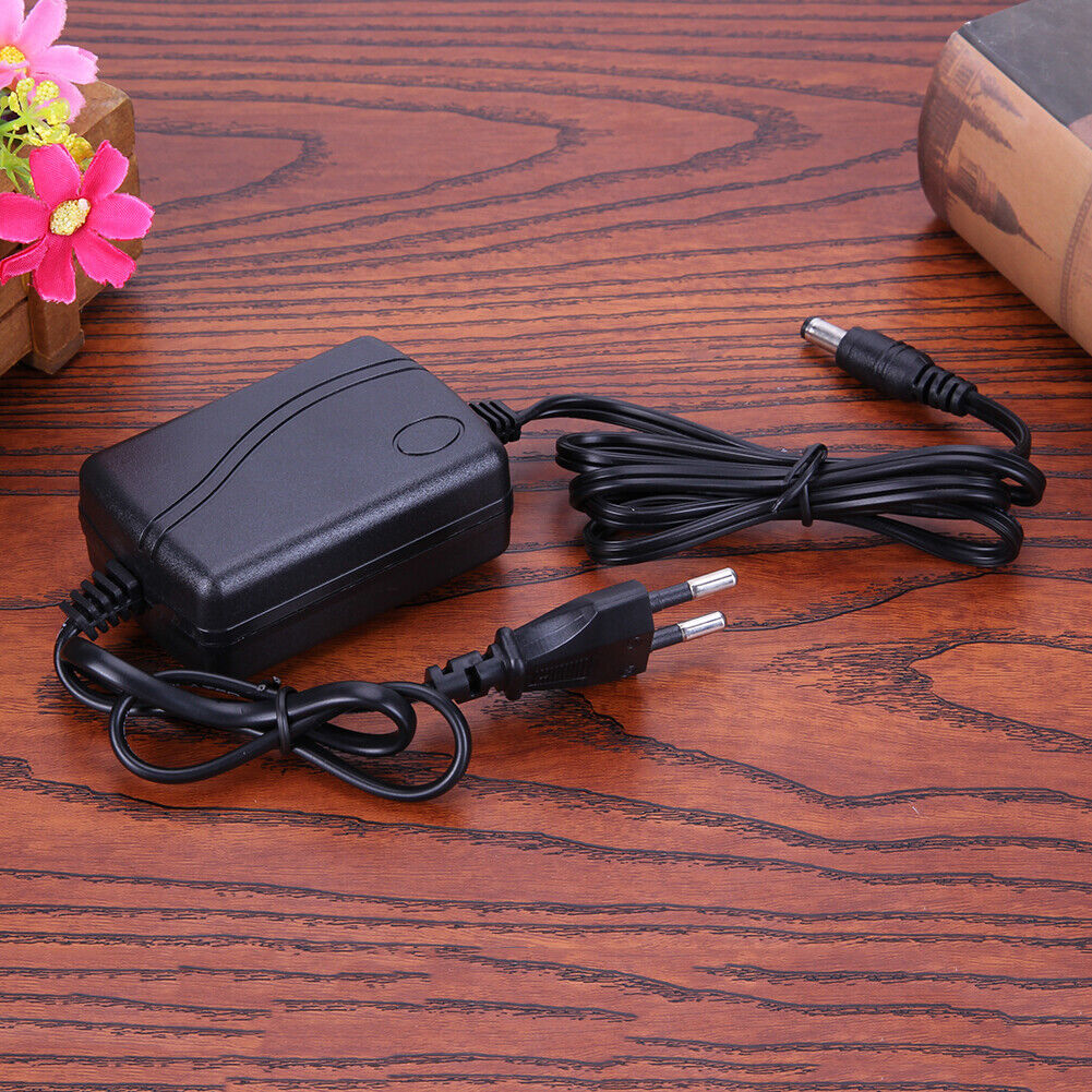 AC to DC Power Adapter 12V 2A Dual Cable Converter Universal 5.5x2.1-2.5mm
