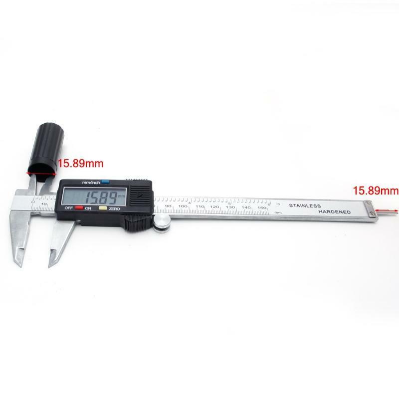 6" 150mm Digital Electronic Vernier Caliper Micrometer Gauge Widescreen Carbon