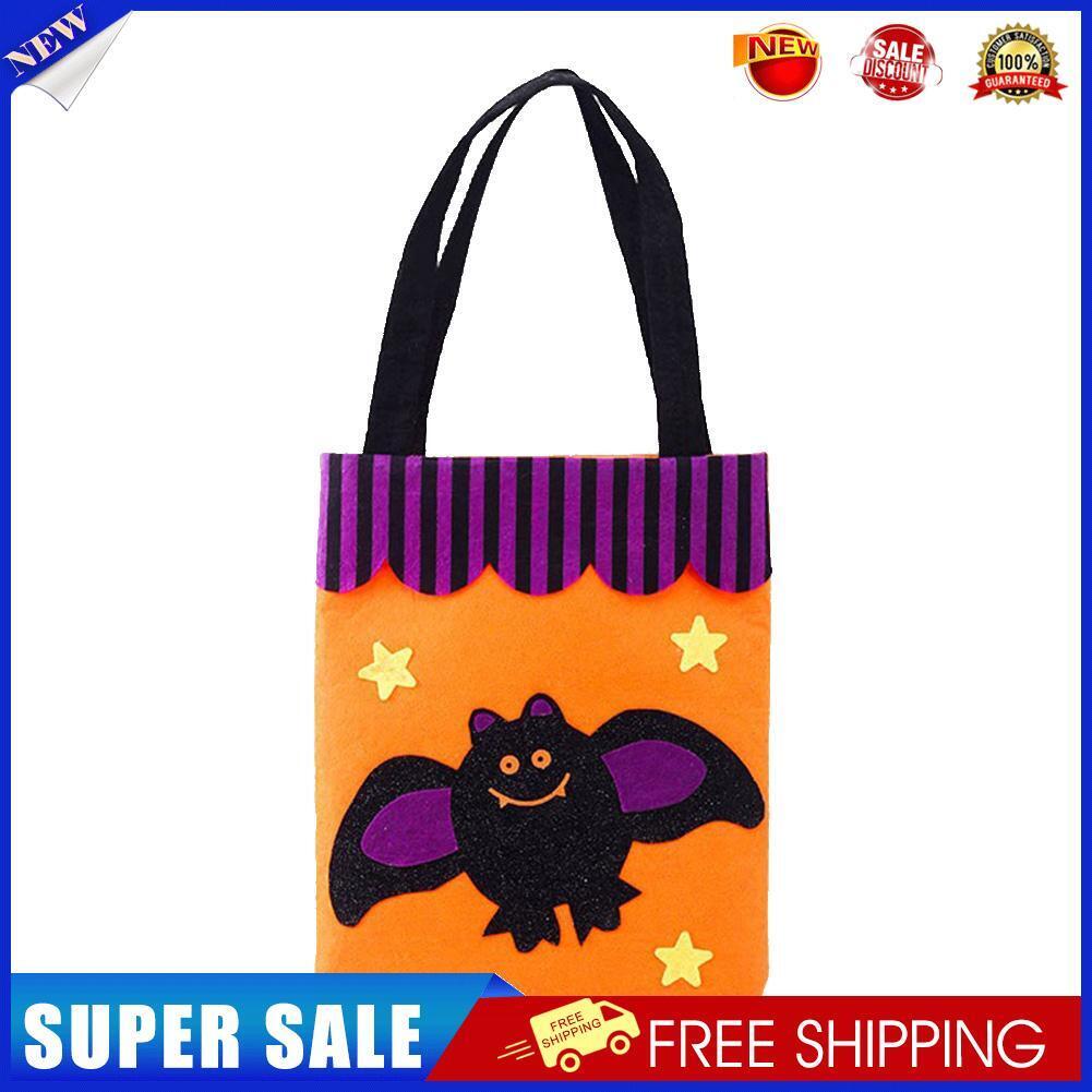 Halloween Non-woven Candy Bags Trick or Treat Tote Party Decoration (Bat)