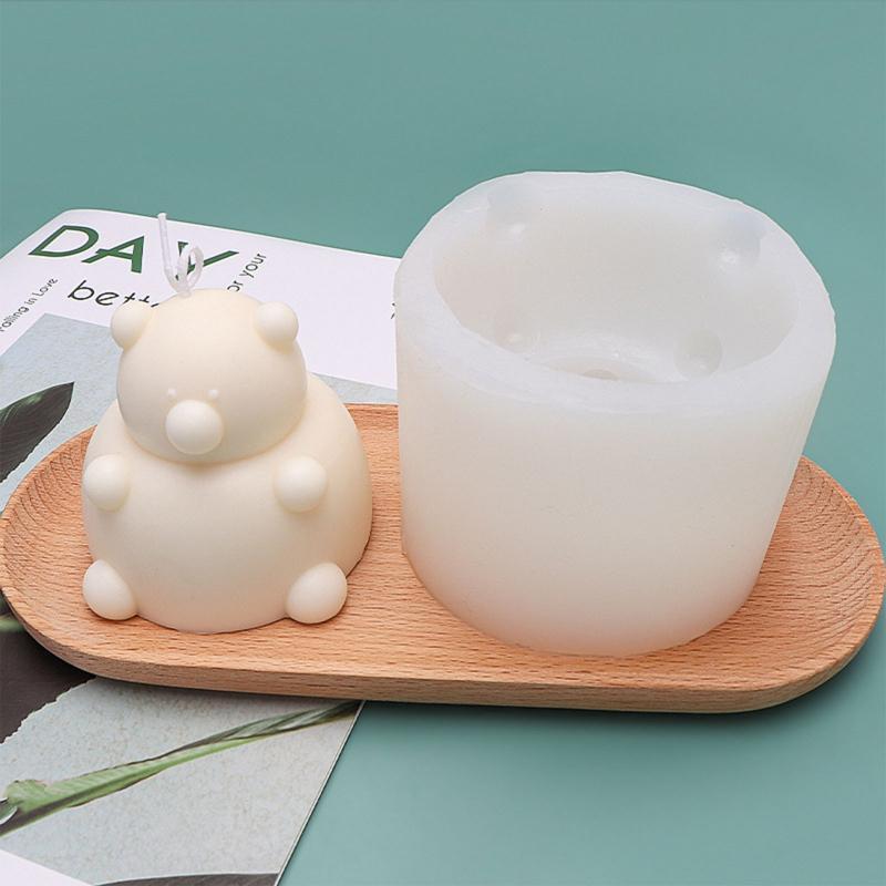 Silicon Bear Soap Mold Handcraft Cake Mold Cookie Decor Cake Decoration Jewelry