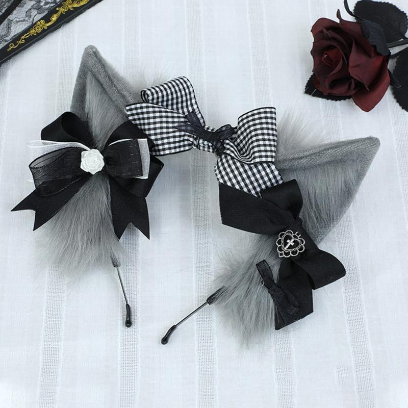 Lovely Headband Cartoon Animals Ear Shaped Hairhoop for Women Girl Photoshoot