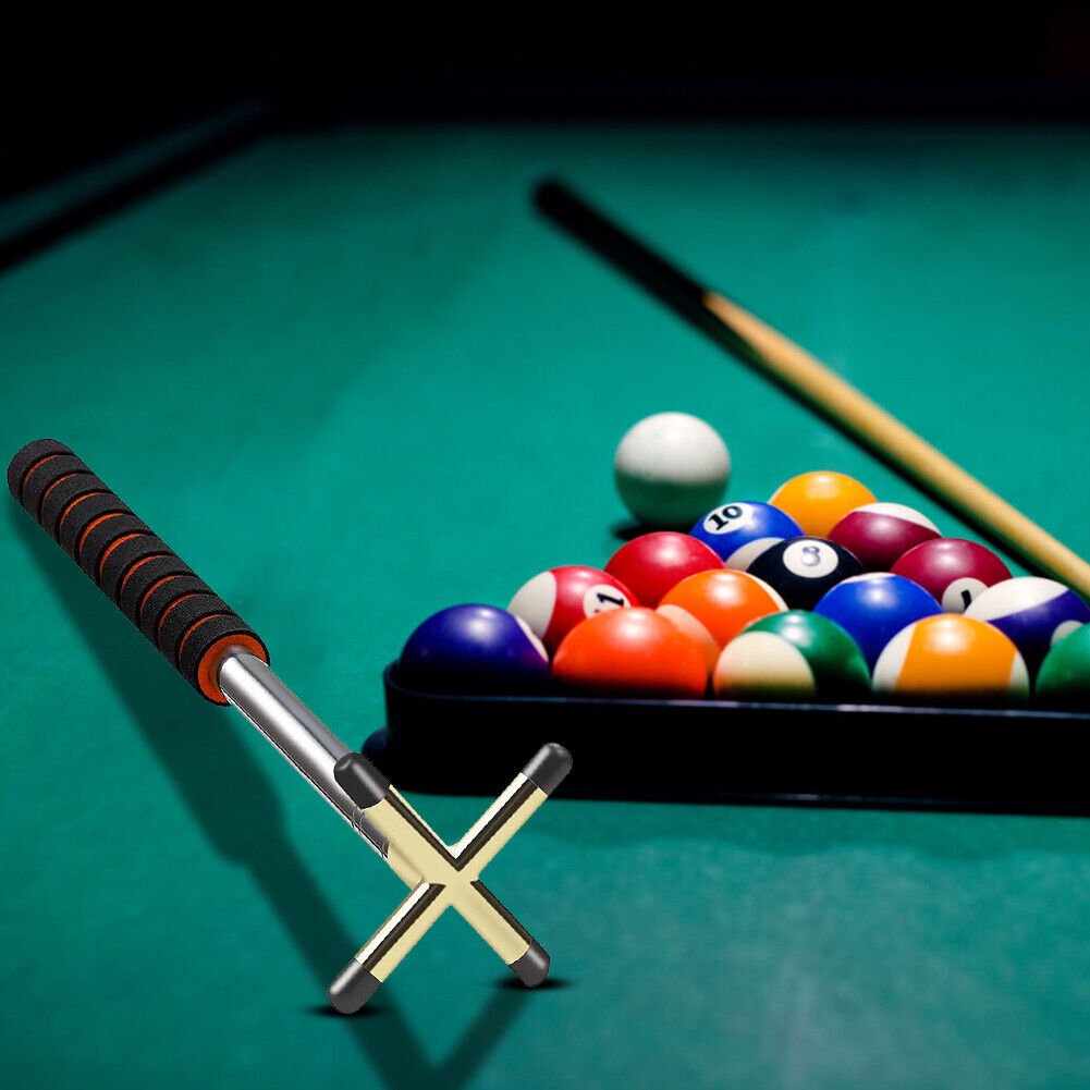 Retractable Billiards Pool Cue Stick Bridge w/ Replaceable Bridge Head (B)
