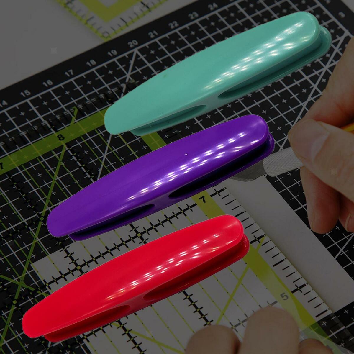 3 Pieces Quilting Ruler Handle Tool Adsorption Ruler  Sewing DIY