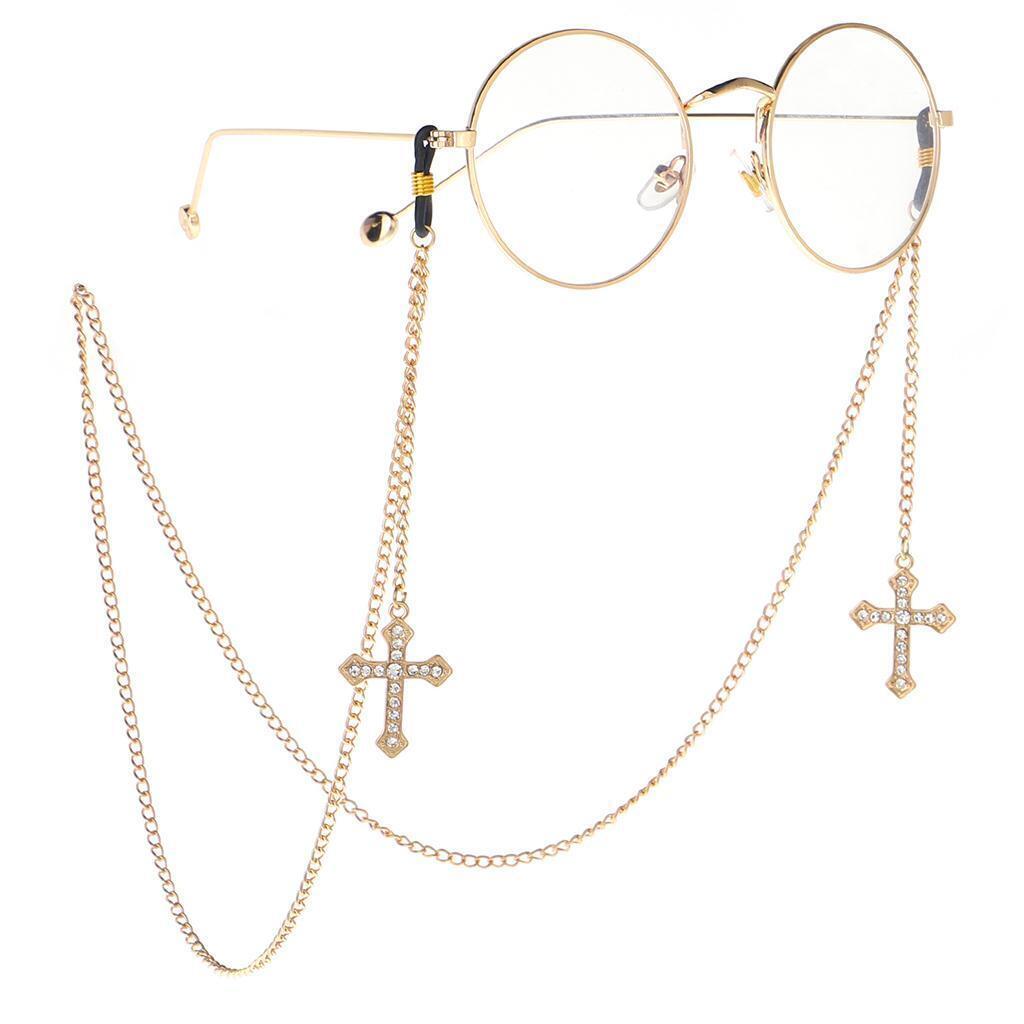 Reading Glasses Spectacles Eyeglasses Metal Chain Holder Necklace Cord
