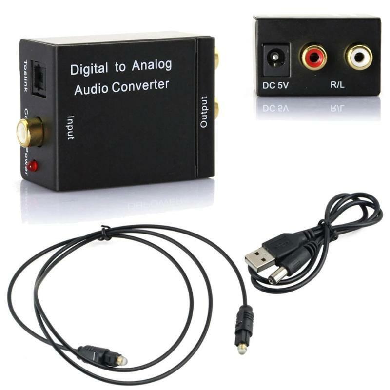 Portable Audio Converter for TV Home Cinema DVD Blu-Ray Player with DC 5V Power