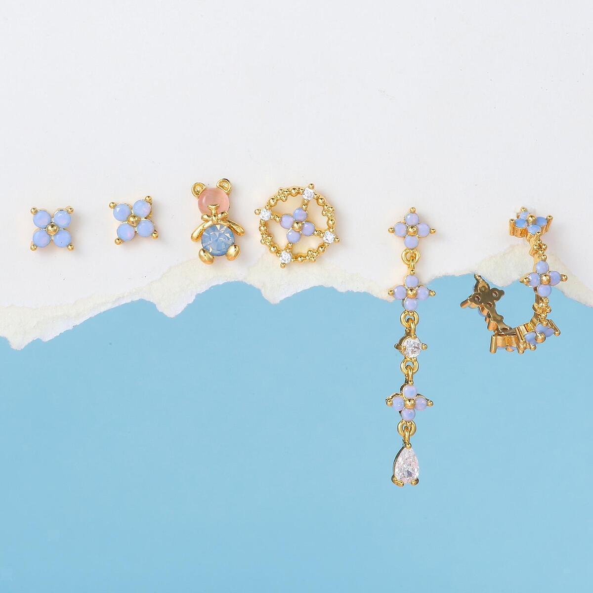 6 Pieces Earrings Dangle Earrings Geometric for Women Girls Stud Earring