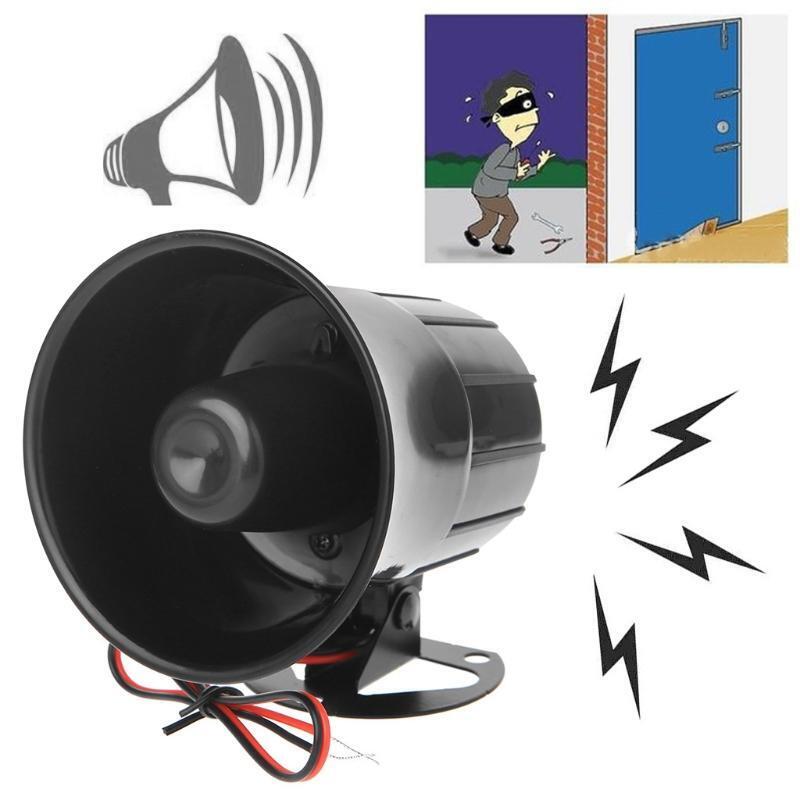12V Loud Siren Horn Home Security Device for Shop Factory Warehouse Supermarket