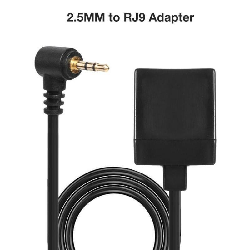 2.5mm Male Jack to RJ9 4P4C Female Adapter Converter Extension Cable Wire