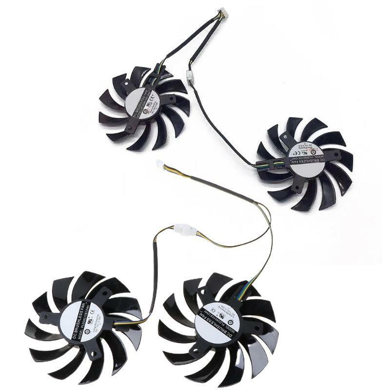 PLD08010S12HH 12V 0.35A 75mm 4Pin For MSI R6750 HD6750 DDR5.DX11 HD5750 Graphics