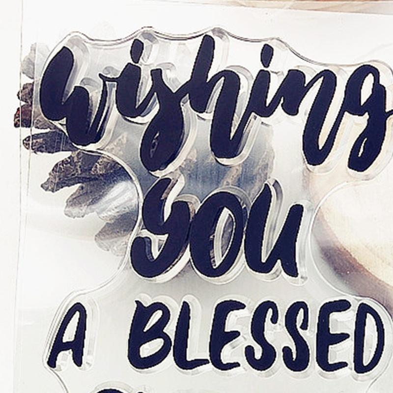 Wishing You a Blessed Easter Silicone Clear Stamp DIY Seal Scrapbook Embossing