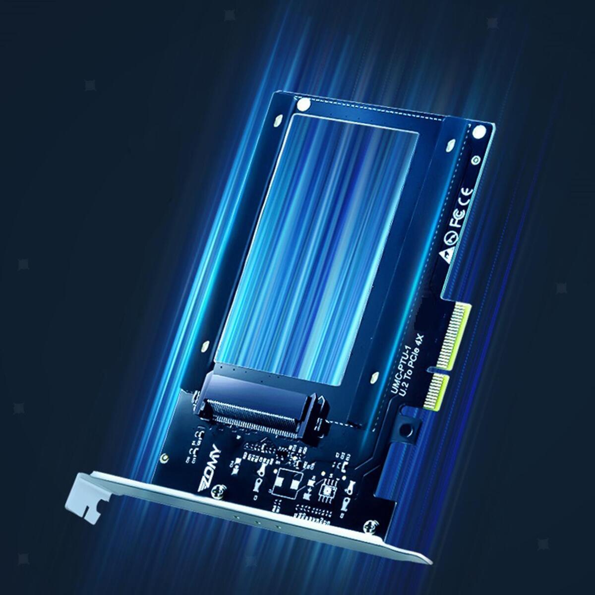 Riser Card PCI  U.2 Adapter Board  to SSD Converter