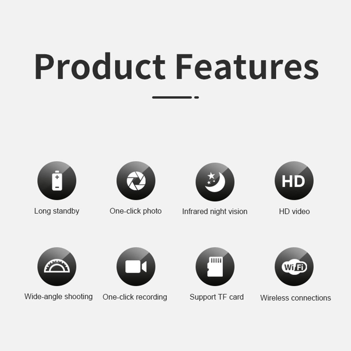 Wireless Camera Rechargeable Battery Nanny cam for Home Office