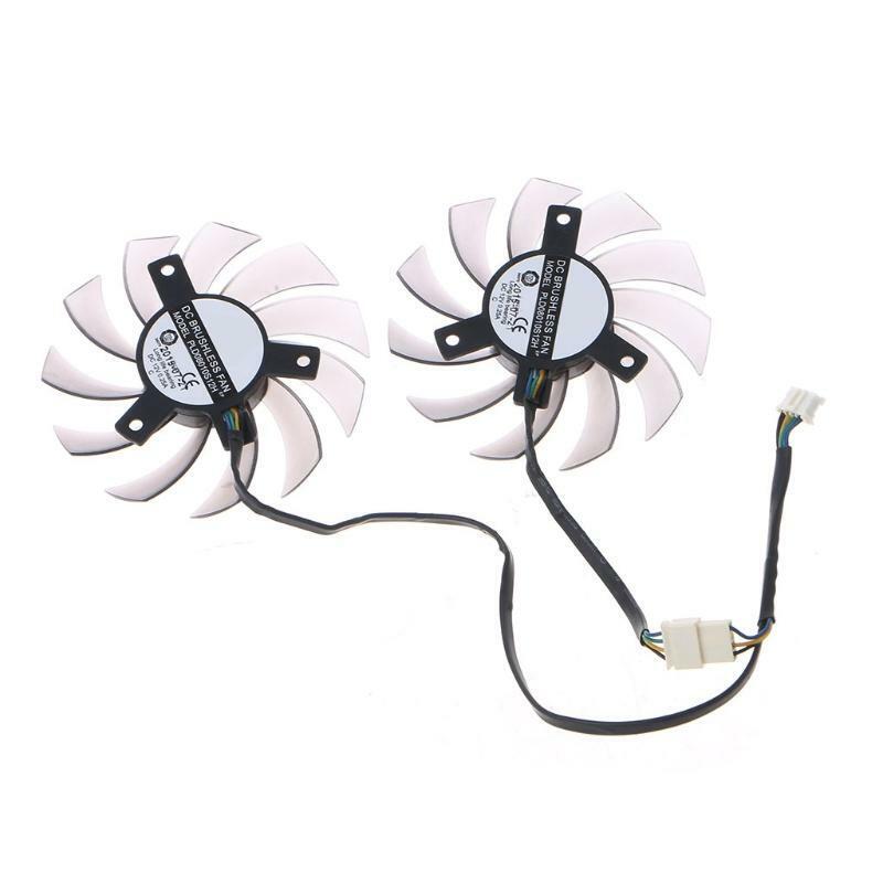 75MM PLD08010S12H 4Pin VGA Fan Graphics Card Cooling Fan for GTX 1050TI 550 12V