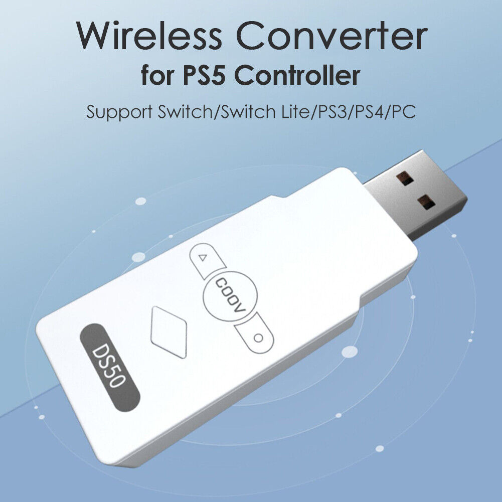Wireless Gamepad Converter for PS5/Switch USB Bluetooth-compatible Controll