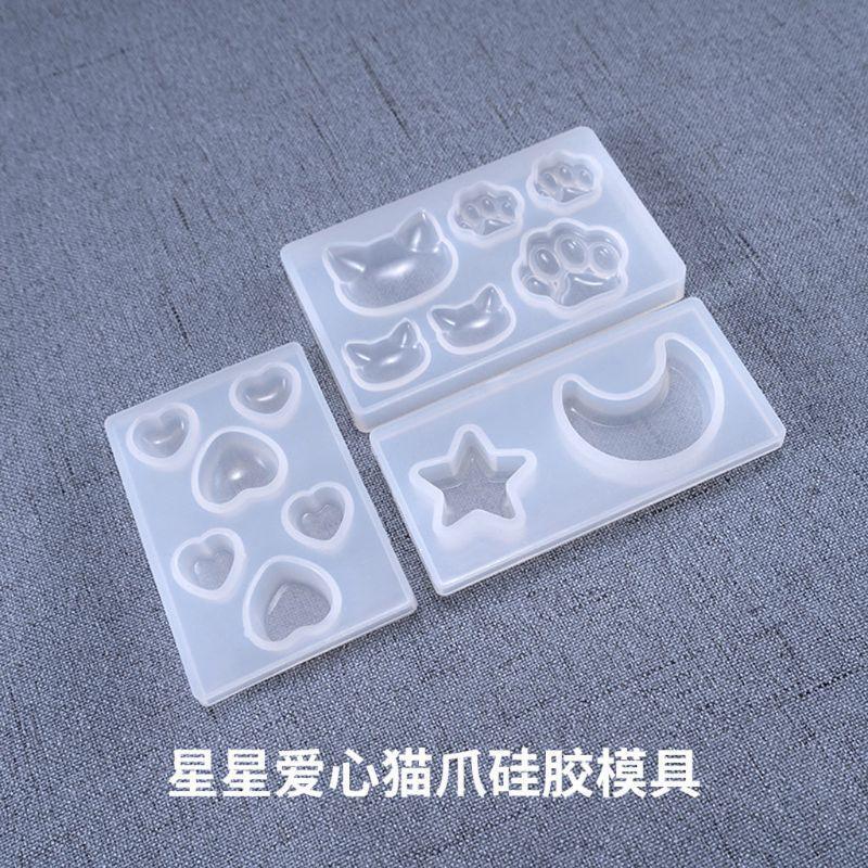 Moon Star Cat Claw Love Silicone Mold Diy Jewelry Decoration Molds Home Decor