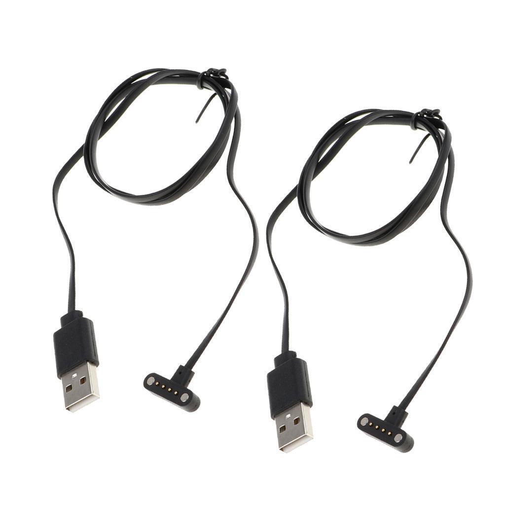 2Pcs Magnetic Charging  Watch Charger Dock Station for watch Set