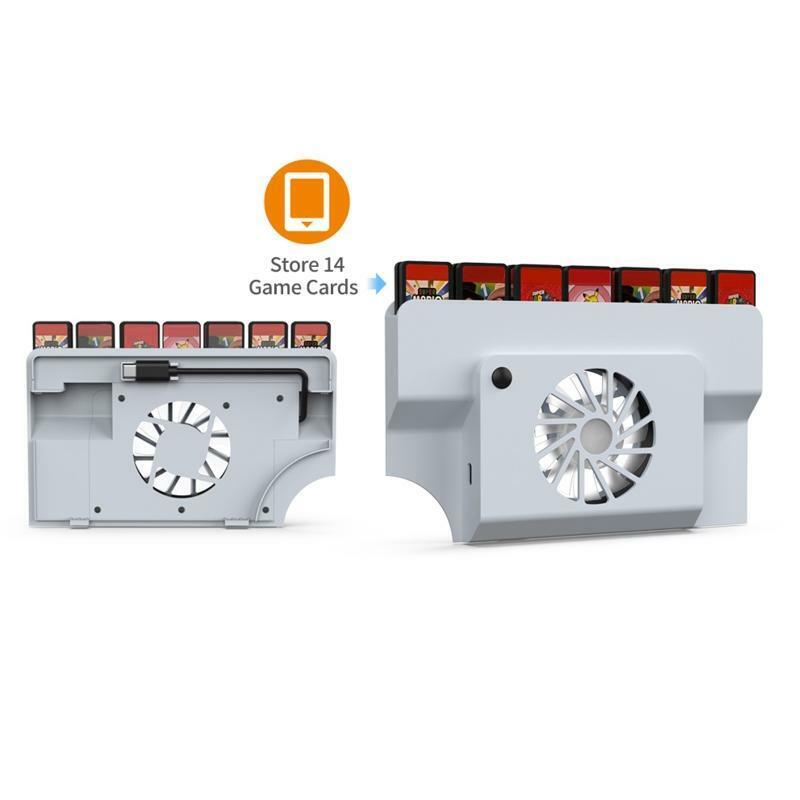 External LED Cooling Fan Turbo Cooler for Switch Oled Docking Station Game Slot