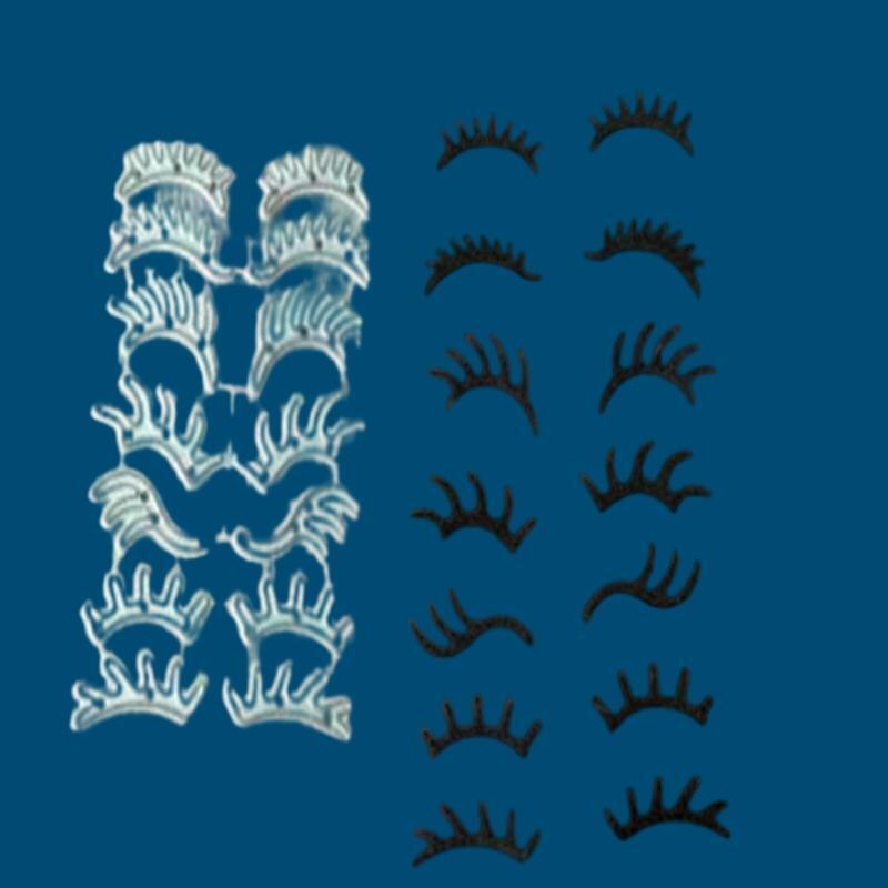 Mini Eyelash Embossing Metal Cutting Dies Stencil Cartoon DIY Scrapbook Template