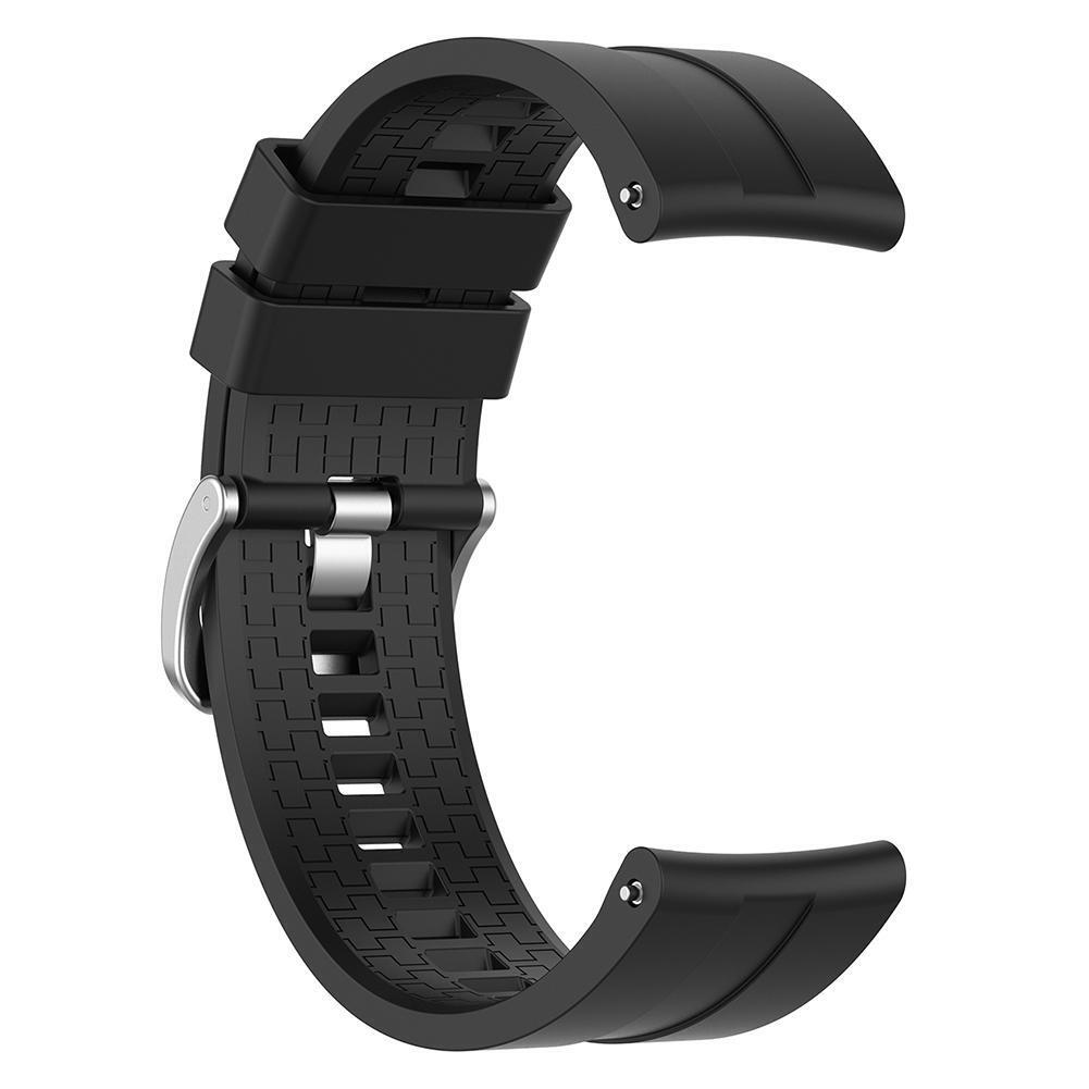 22mm Silicone Wrist Strap Band w/Buckle for Amazfit GTR 47mm (Black)