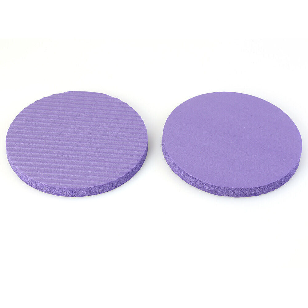 2x Plank Workout Round Knee Pad Fitness Push-up Yoga Rebound Mat (Purple)