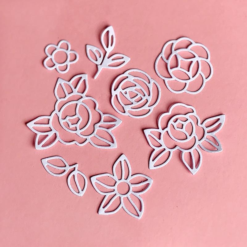 Flowers Leaves Metal Cutting Dies Handmade Crafts Projects Art Creation Supplies