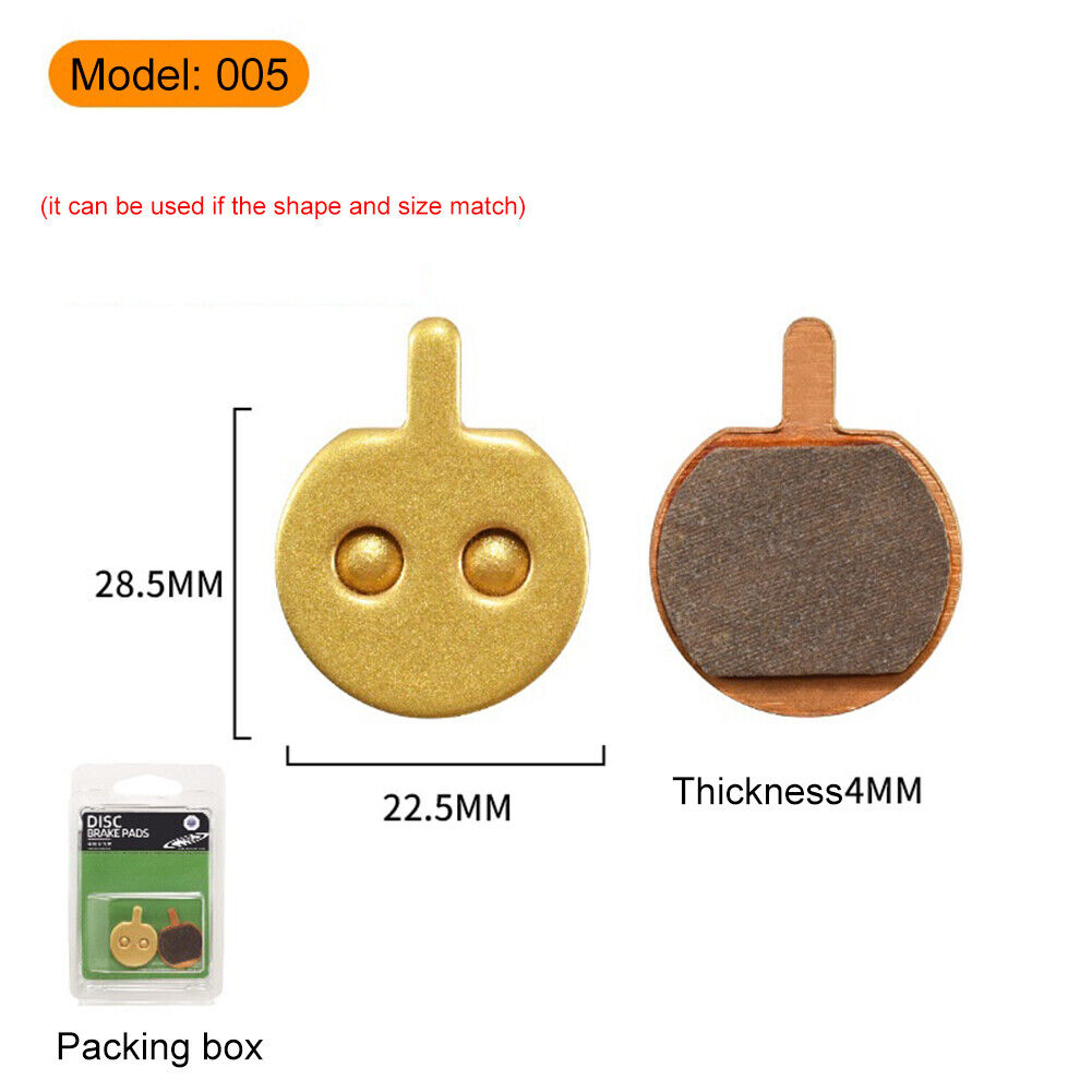 10 inch Electric Scooter Disc Brake Pads for Kugoo Friction Plates (22.5mm)