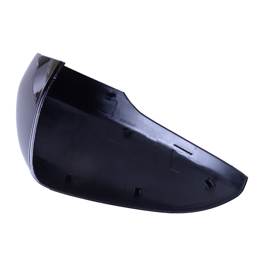 Left Glossy Black Side View Mirror Cover Cap Fit for Ford Fusion Mondeo 2014-20