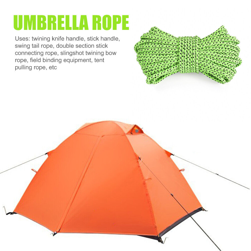 10m/roll 2.5mm Outdoor Camping Hiking Accessories Reflective Tent Rope