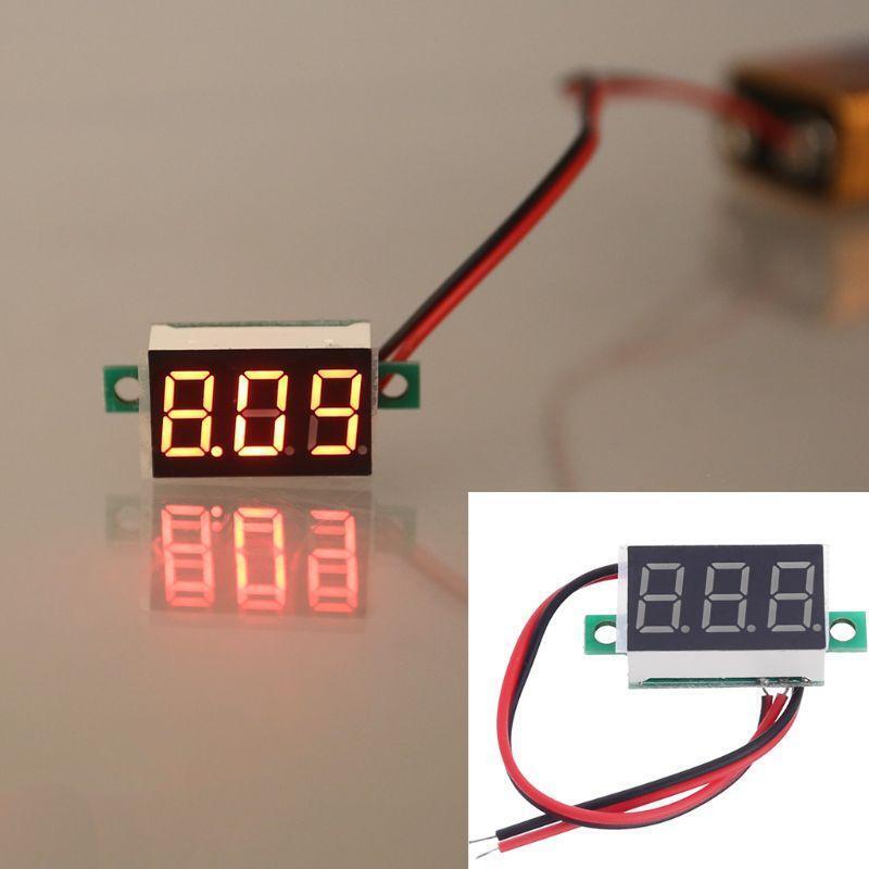 4.5-30V Two-wire DC Voltage Meter  with Red LED Display Digital Voltmeter