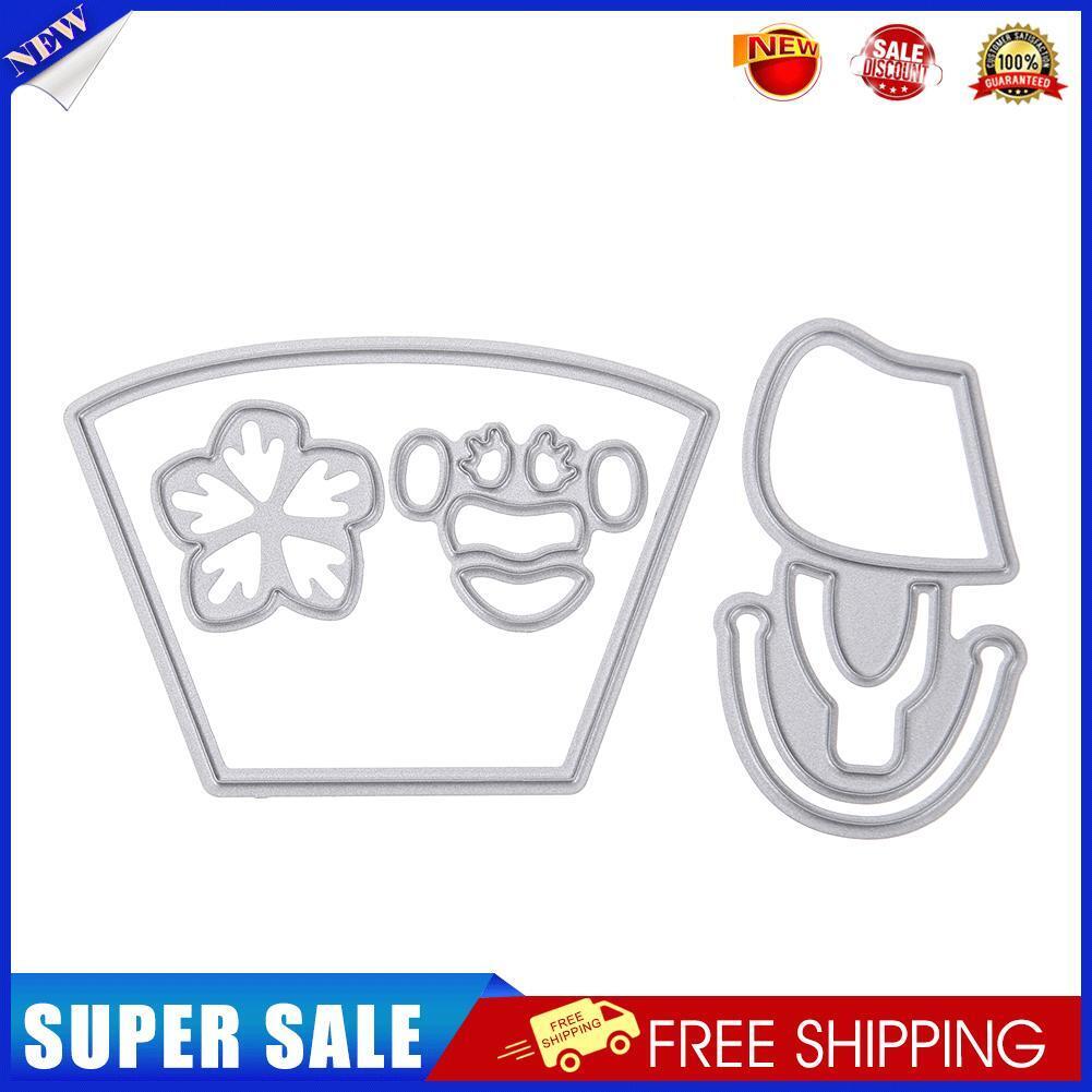 4pcs Beach Tool Metal Cutting Die Stencil Embossing Decorative Paper Craft-