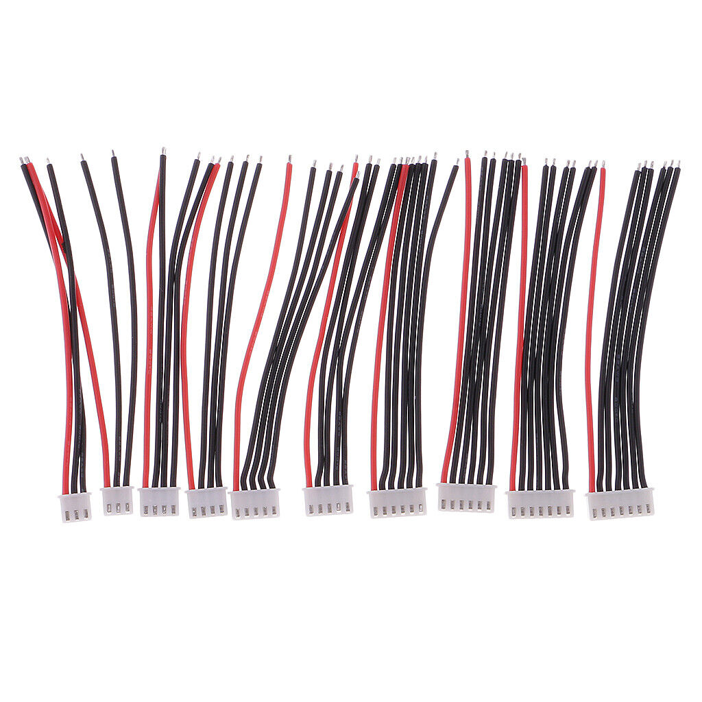 10pcs JST-XH Connector -6S  B6  Charger Silicon Cable 10cm