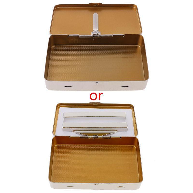 Thin American Eagle Metal Cigarette Case Boxes Automatic Cigarette Tobacco Case