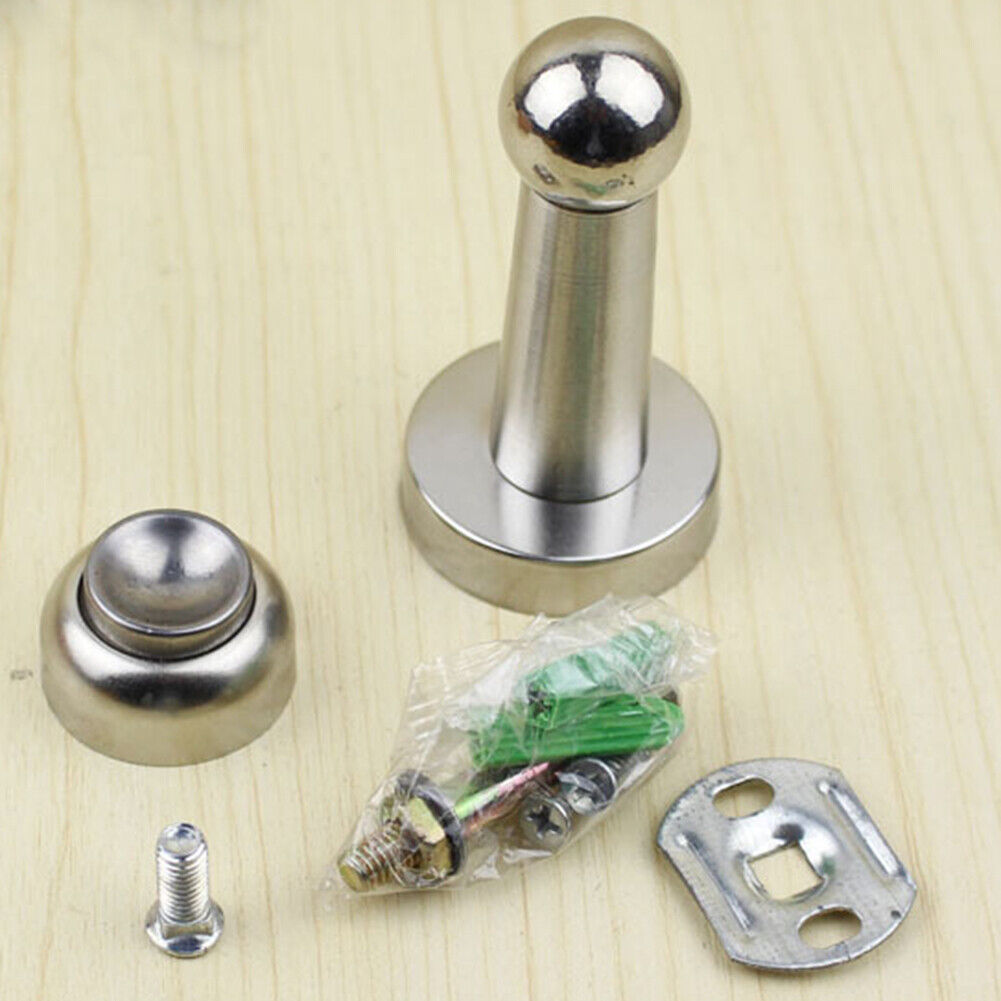 Stainless Steel Magnetic Door Stopper Suction Wall Protectors Door Holders