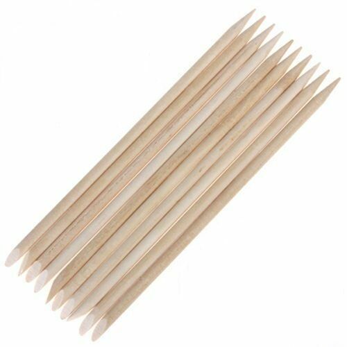 20pcs  Orange Mini 11.5cm Nail Art Manicure  Wood Stick Cuticle Pusher Remover