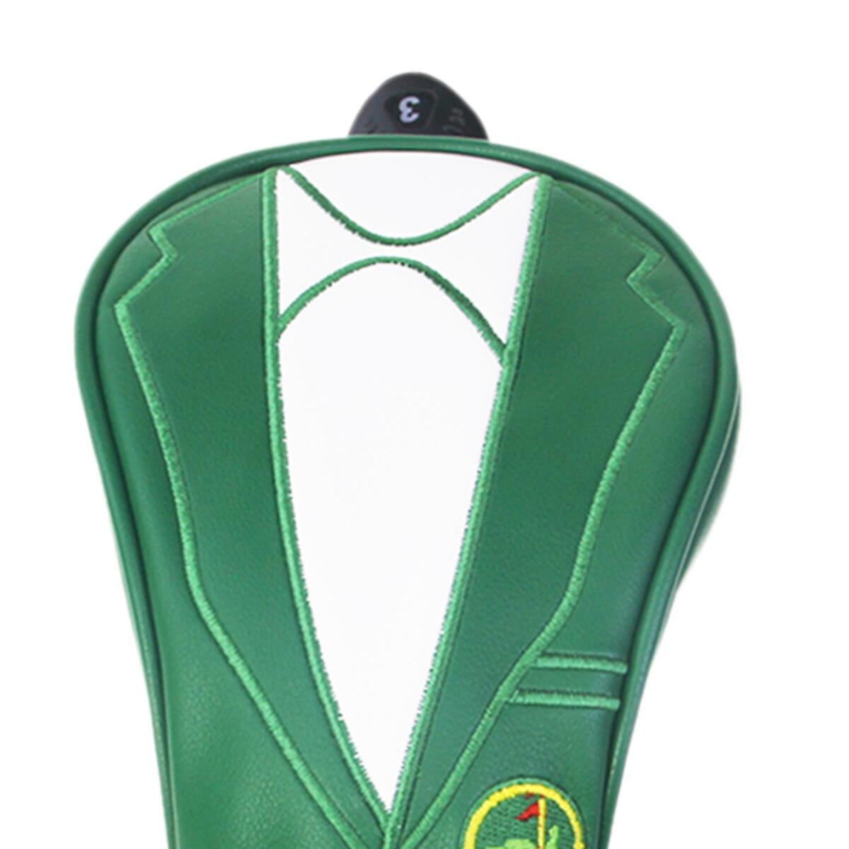 2 Pieces Golf Wood Headcover Anti-slip Drivers Covers w/ No. Tag Protection