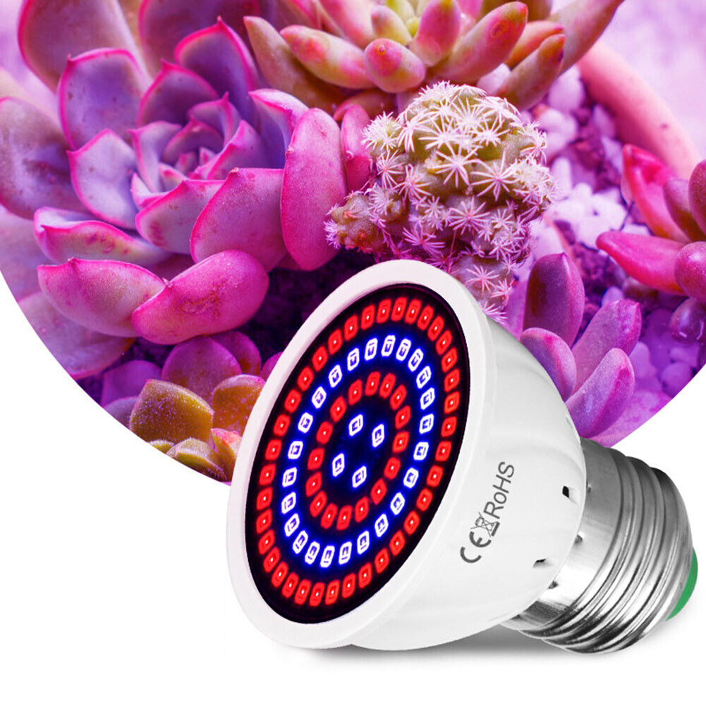 80 LED E27 Plant Growth Light Indoor Hydroponic Flowers Seedlings Grow Bulb