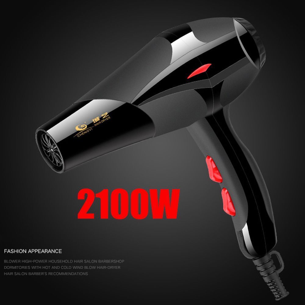 Hot 2100W Black Professional Hair Dryer Hairdryer Ionic Ceramic Blow Dryer
