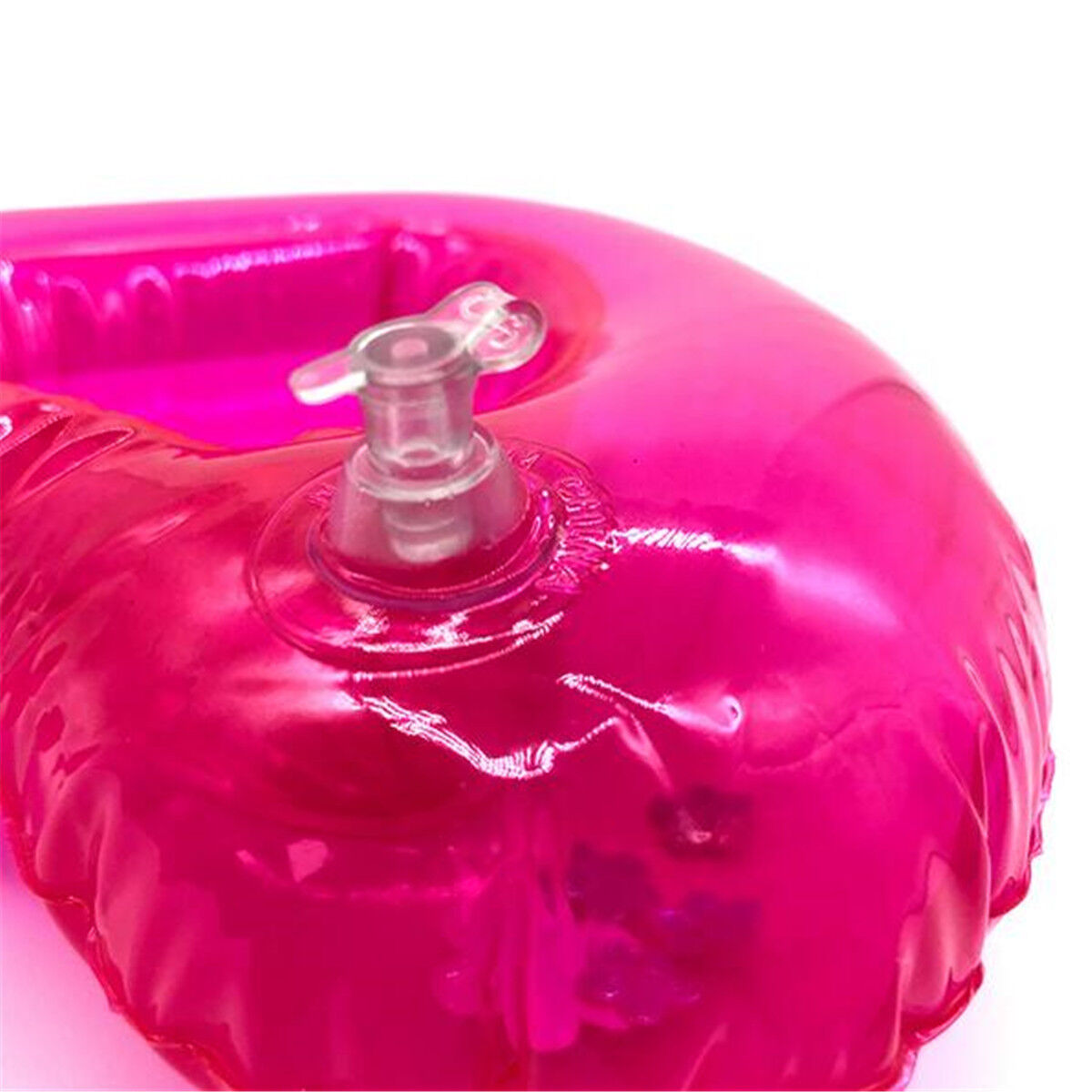 Inflatable Heart-shaped Floating Drink Can Cup Holder Swimming Pool Bath Beach