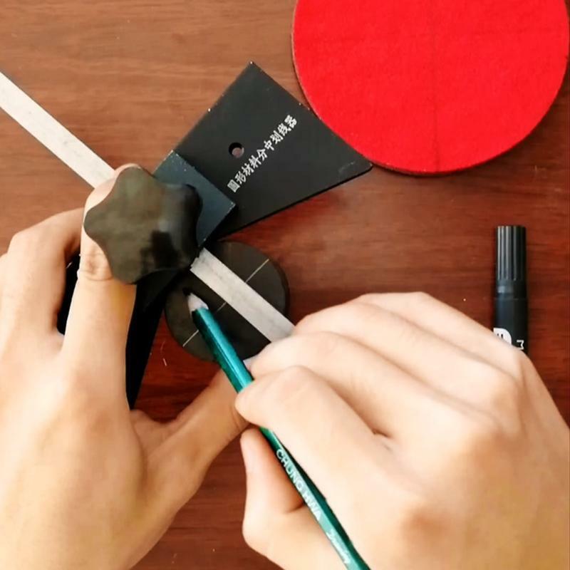 Convenient Quick Mark Center Point Circle Ruler Point Finder Gauge Line Scriber